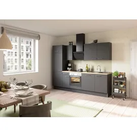 OPTIFIT Küchenzeile Ingvar 270 cm Anthrazit