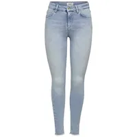 Only Onlblush Mid Sk Ank Raw Rea306 Noos (15164319) Light Blue Denim,