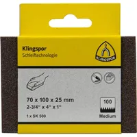 KLINGSPOR SK 500 Schleifklotz, Korund Korn 100 70 x