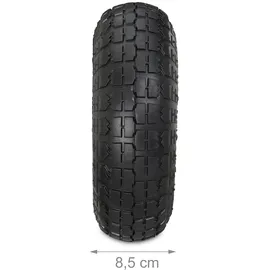 Relaxdays Sackkarrenrad schwarz-rot 2er Set