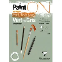 Clairefontaine PaintOn Zeichenpapier 30 Blätter 250 g Grüngrau