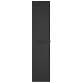 vidaXL Gartenschrank Schwarz 65x37x165 cm PP