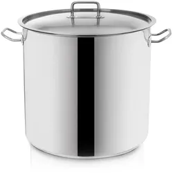 STOCK Stielkasserolle, Edelstahl, Deckel, 22 l