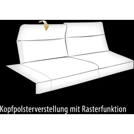 Hukla Eckcouch Polyester L-Form 3-Sitzer Beige