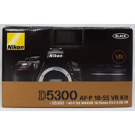Nikon D5300 schwarz + AF-P DX 18-55mm VR