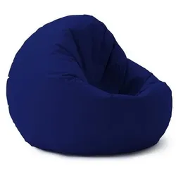 Lumaland Sitzsack Drops 300l - mit 2-in-1-Funktion - Sitzen & Liegen - 120 x 75 cm - Indoor Outdoor - Dunkelblau