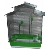 60 cm Vogelkäfig Vogelbauer Wellensittich Kanarien Voliere Vogelhaus Iza 2 ohne - grün