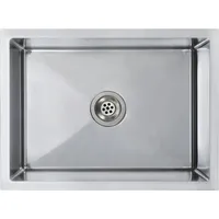 VidaXL Handgefertigte Küchenspüle Edelstahl - Silber