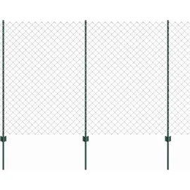 vidaXL Zaun 25 x 1,5 m Grün/Stahl