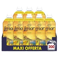 Lenor Weichspülerkonzentrat, 200 Waschgänge, Atmosphäre D'Italia Panarea, langehaltige Frische und Weichheit pflanzlicher Herkunft, duftende Bettwäsche bis zu 1 Woche