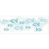 Transparentpapier-Streifen "Fische", 10 x 27 cm, 5 Streifen