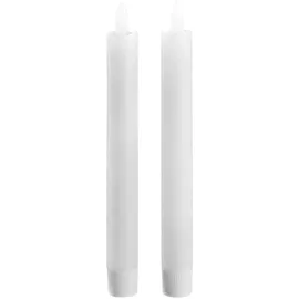 CASANOVA LED-Kerze 2 x 20 cm weiß