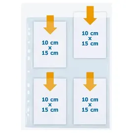 Herma Prospekthüllen Fotophan 10x15 cm glasklar glatt,