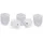 Relaxdays WC-Bürstenkopf Ersatz-Set 12 mm Weiß