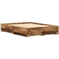 VidaXL Bettgestell mit Schubladen Altes Holz Holzwerkstoff 140 x