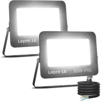 Lepro Außenstrahler LED 50 W 4250 lm IP65 2 Stück weiß