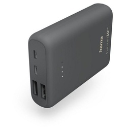 Hama Power Pack „Supreme 10HD“ 10000mAh, 3 Ausgänge: 1x USB-C, 2x USB-A, Solar Powerbank