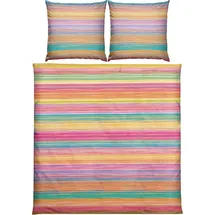 Erwin Müller Seersucker Bettwäsche in bunt | Gr.: 200x200 (2x 80x80 cm)