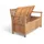 prestige home living outdoor Sitzbank 119,5 x 63 x 84 cm Braun