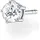 Thomas Sabo Ohrstecker Einzel weißer Stein silber 925 4mm