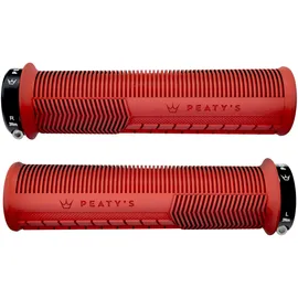 Peaty's Monarch Mushroom Griffe Fahrradgriffe rot 138 mm