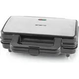 EMERIO Sandwichtoaster 2-Scheiben-Toaster Sandwich-Platten - Schwarz/Silber