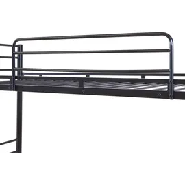 [en.casa] Etagenbett Bevapis 90 x 200 cm Metall schwarz