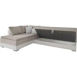 otto home INOSIGN Ecksofa »Boxspringbett Night & Day L-Form mit Dauer-Schlaffunktion mit Armlehne«, mit Boxspring-Bettfunktion 180x200 cm und Bettkasten, Dauerschläfer!
