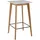 KADIMA DESIGN Skandinavischer Bartisch 60 x 60 x 110 cm Weiß