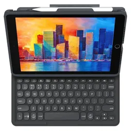 ZAGG Pro Keys Tastatur Hülle für iPad 10,2'' grau / schwarz