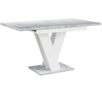 MEBLINI Esstisch Ausziehbar - Esszimmertisch Modern - Küchentisch - Säulentisch - Ausziehtisch - Dining Table - Esszimmertische - 120-160x80x75cm...