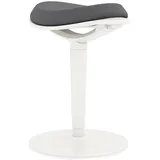 Homcom Sitzhocker, ergonomischer Bürohocker, 56,5-71,5 cm höhenverstellbar Arbeitshocker, Drehstuhl für Büro, Arbeitszimmer, Mesh, Grau