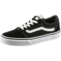 Vans Ward Jungen Sneaker, Suede Canvas Black White, 37 EU