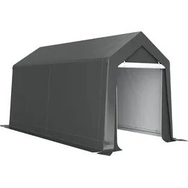 Outsunny Garagenzelt 2,10 x 3,60 m grau mit UV-Schutz
