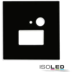 ISOLED Cover Aluminium eckig für Wandeinbauleuchte SYS-WALL68 mit PIR Sensor, IP54, schwarz ISO-115610
