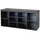 Hti-Living Schuhregal 1 x 10 Fächer 100 x 45 x 35 cm schwarz / schwarz