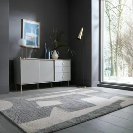 KADIMA DESIGN Teppich abstrakt Grau-Beige 200 x 300 cm - ARLEN Kadima Design