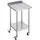 Vevor Arbeitstisch Edelstahl 61 x 61 x 100 cm Silber