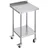 Vevor Arbeitstisch Edelstahl 61 x 61 x 100 cm Silber