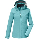 KILLTEC Damen Funktionsjacke/Outdoorjacke mit abzippbarer Kapuze - Kurzgröße KOS 133 KG WMN JCKT, aqua, 22,