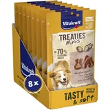 Vitakraft Treaties Minis Leberwurst, Hunde Trainingsleckerli, ohne Zusatz von Zucker (8X 48g)