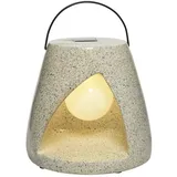 MARELIDA LED Solar Laterne Kugellampe im Stein Solarleuchte Gartenleuchte