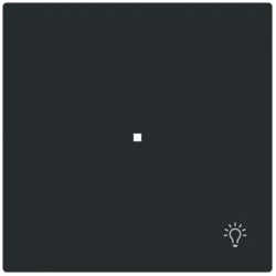 Busch-Jaeger Wippe 1-fach, mit Symbol " Licht"  free@home (TP), Busch-art linear® (schwarz matt)