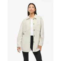 VILA Vikimmi SHIRT L/S JACKET - Noos, Super Light Natural Mel, S