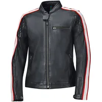 Held Brixham, Lederjacke - Schwarz/Rot - 56