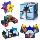 Euclidean Cube Sternenwürfel Zauberwürfel-Set, Verwandlungswürfel Magische Puzzle-Würfel für Kinder und Erwachsene (Ozean-Serie)