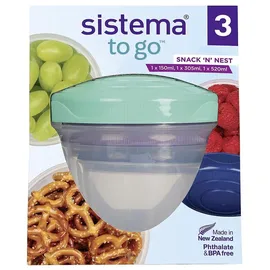 Sistema Frischhaltedose blau 15,0 cm 0,15 l 3-teiliges Set
