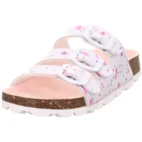 Superfit Fussbettpantoffel Hausschuh, Weiß 1130, 26 EU