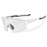 ROCKBROS Fahrradbrille photochrom UV-Schutz  weiß