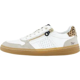 Mustang Sportliche Schnürschuhe für Damen, weiß, Größe 42 EU